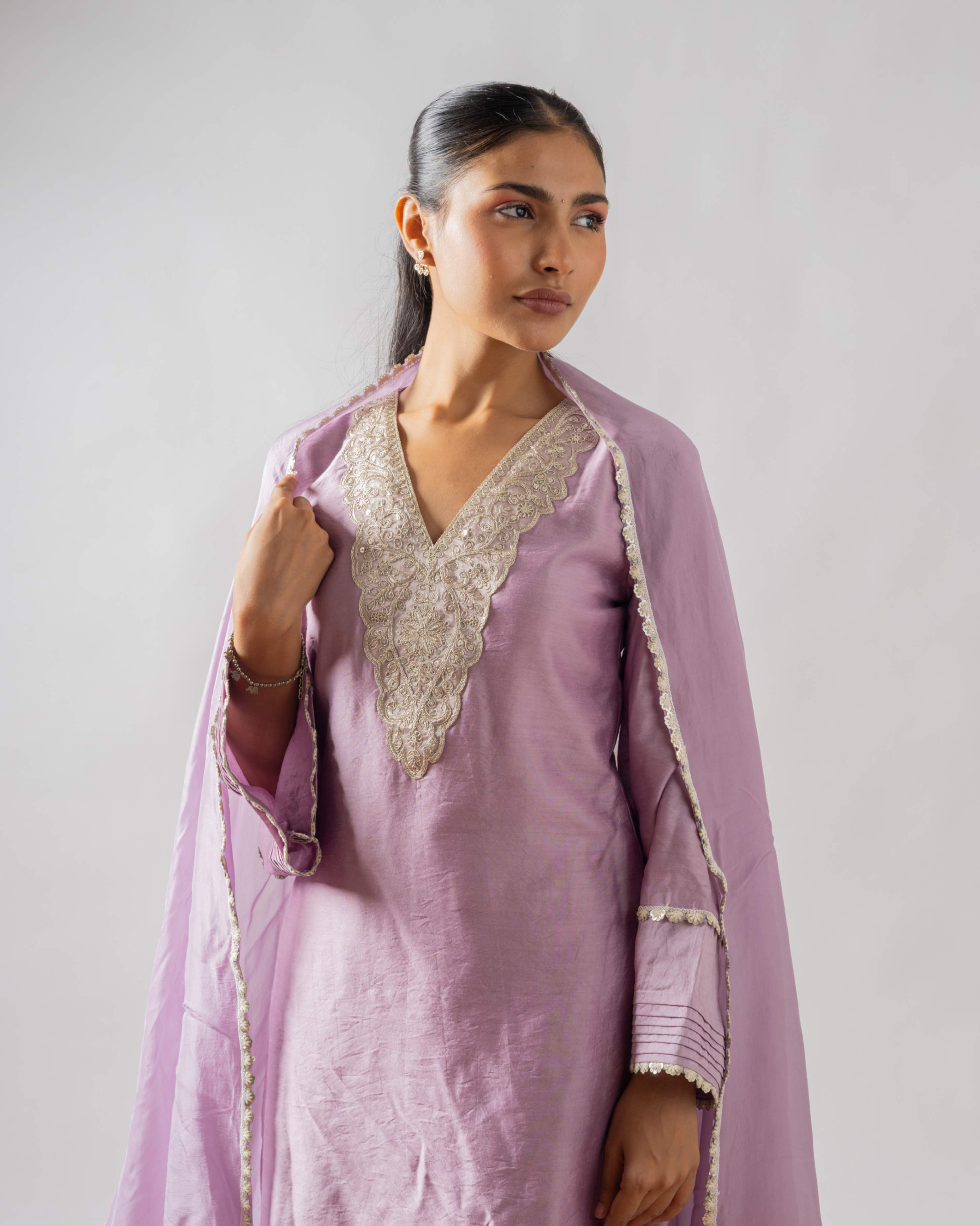 Sahiba – Lilac Kurta Set