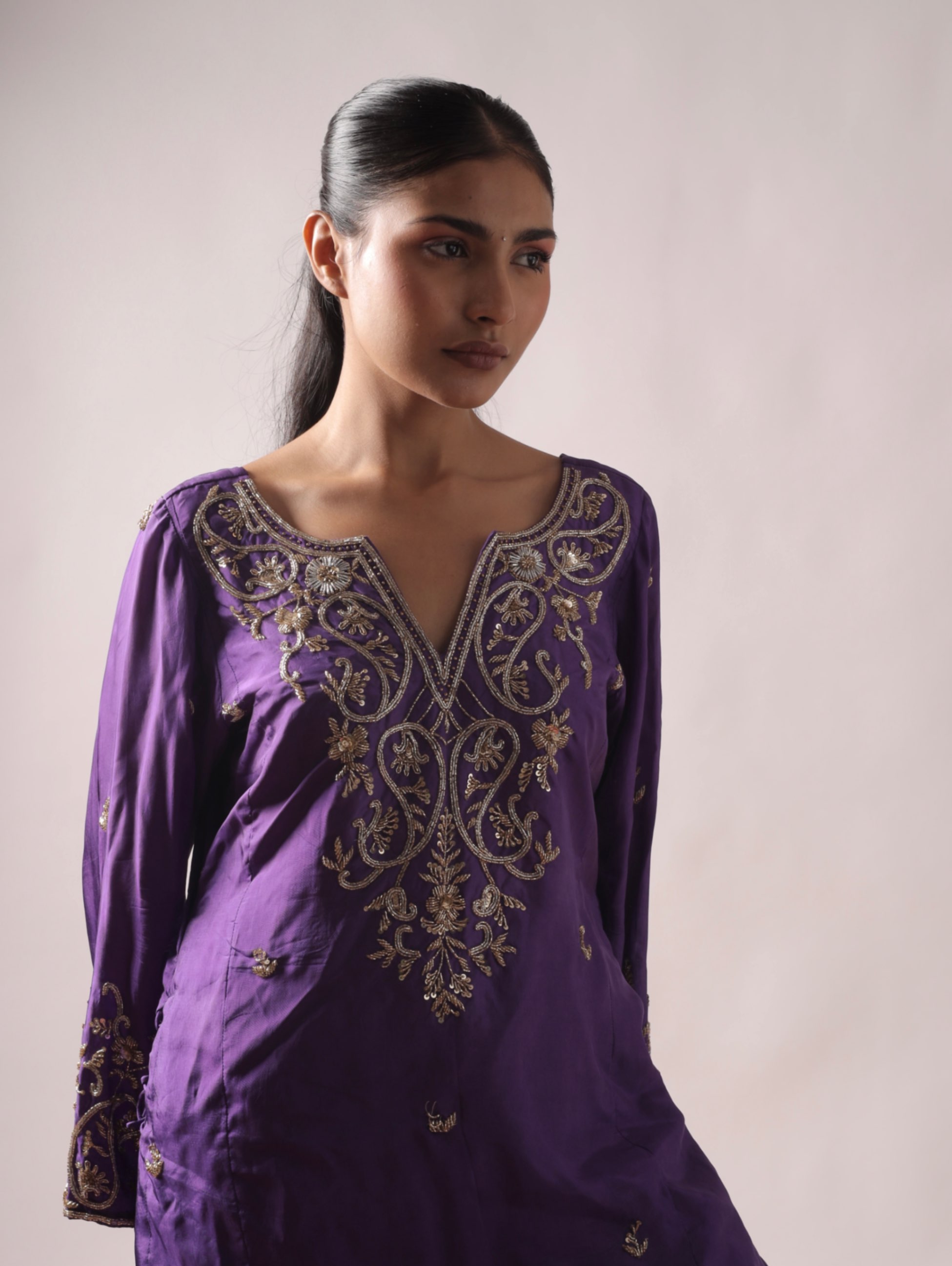 Gulnaar – Fuchsia Sharara Set